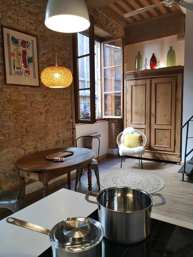 Authentic Loft With Mezzanine & Exposed Stones Heart Of Lyon Appartement Buitenkant foto
